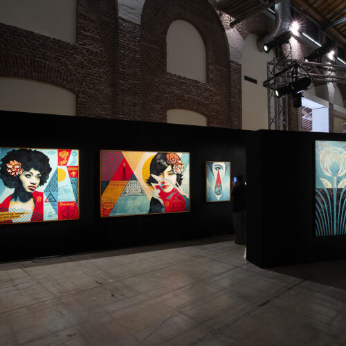 18.OBEY_ The Art of Shepard Fairey, Fabbrica del Vapore, 2024, Ph. Emanuele Scilleri